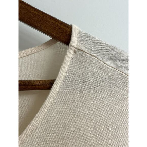 Sundance Each Tiered Ruffle Hem Tee size XL Butter Yellow - Picture 6 of 6